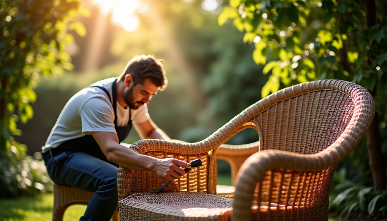Rénover ses fauteuils et canapés en résine tressée : le guide complet de remise en état
